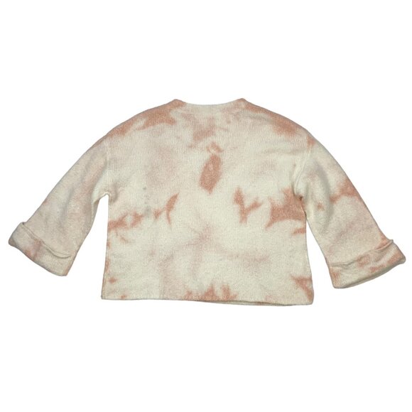 Anthropologie Maggie Bell Sleeve Sweater S Pullover Oversized Tie Dye V-Neck - Picture 11 of 12